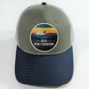 Great Smoky Mountains National Park Hat Cap - Green Blue - National Foundation